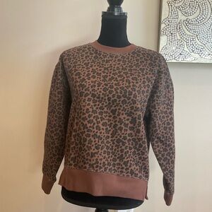 J. Crew Leopard Print Sweatshirt